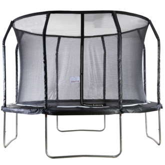 Air King Pro 12ft Trampoline with Safety Enclosure Black