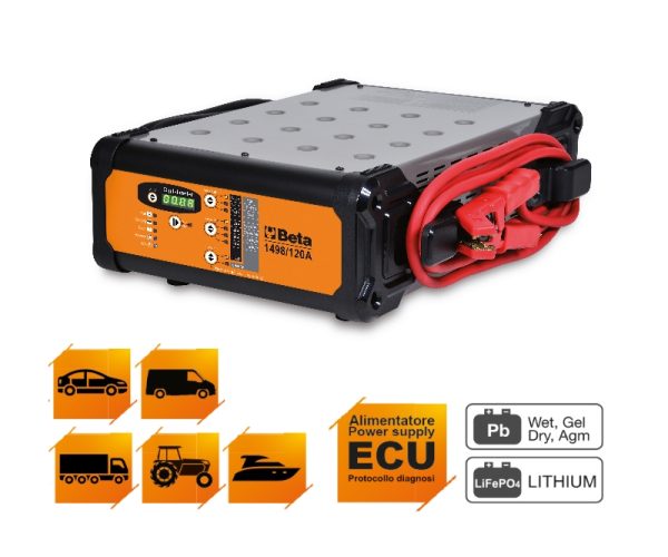 Beta Tools 1498/120A Electronic Multipurpose Battery Charger 12V 01980142