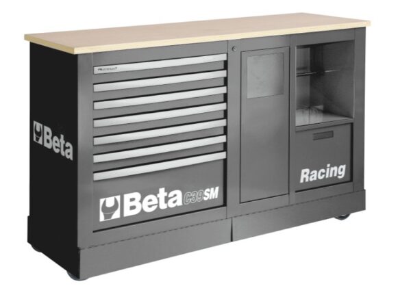 Beta Tools C39SM-G "Racing" Mobile Roller Cab Grey | 039390002