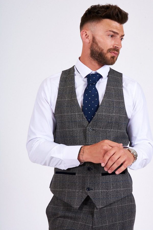 Marc Darcy Scott Grey Waistcoat