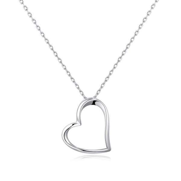 Sterling Silver Heart Pendant Necklace