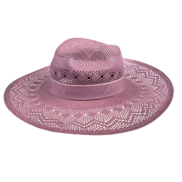 Wide Brim Panama-Lilac