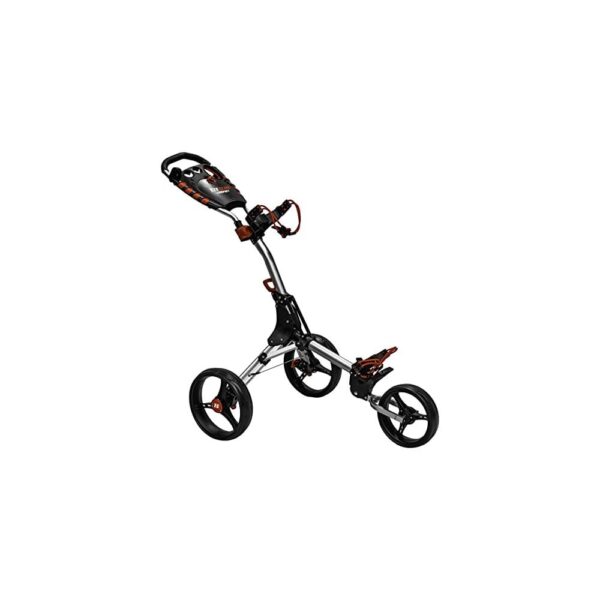 EZEGLIDe COmpact+ 360 Golf Trolley - Charcoal/Red