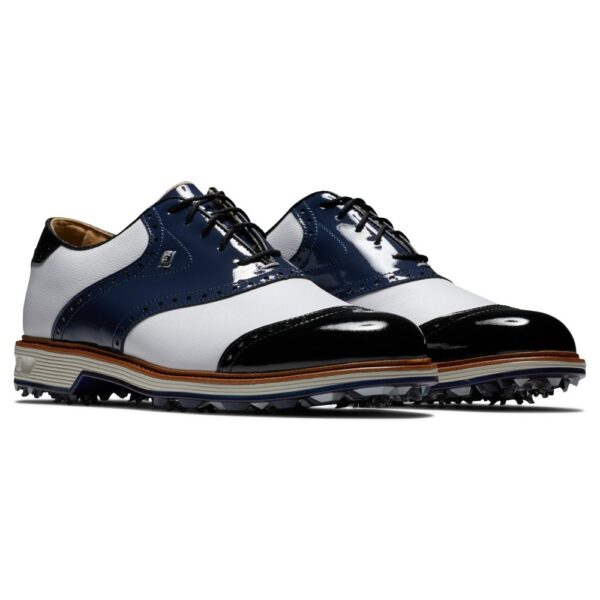 Footjoy Mens DJ PREMIERE WHT/NVY/BLK (W) Golf Shoes - UK8M