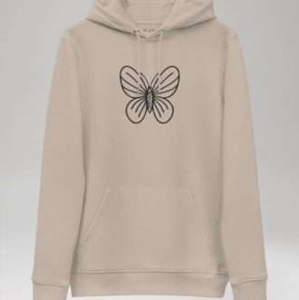 Embroidered Butterfly Hoodie