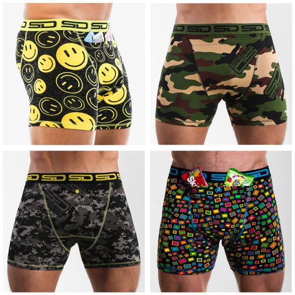 CORE COLLECTION | SMUGGLING DUDS STASH POCKET BOXERS - 4 PACK