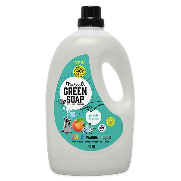 Marcel's Green Soap Laundry Liquid Colour Peach & Jasmine 3L