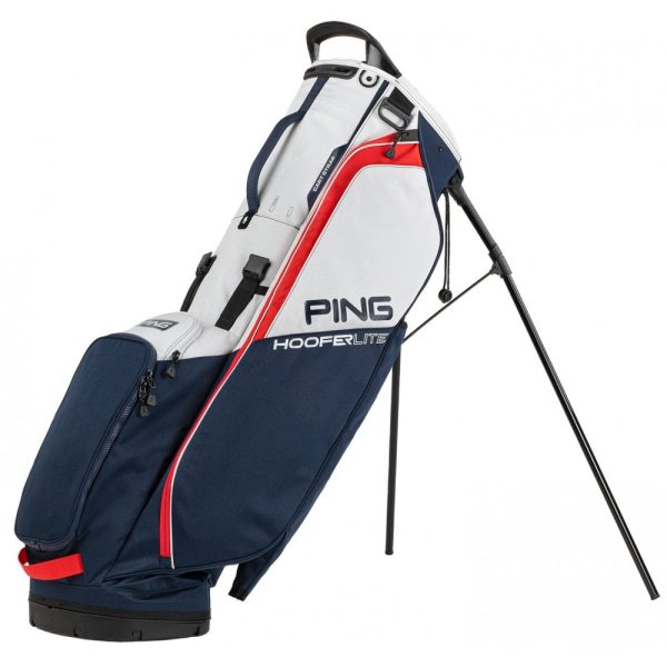 Ping 2023 Hooferlite Stand Golf Bag - Navy/Plat/Red