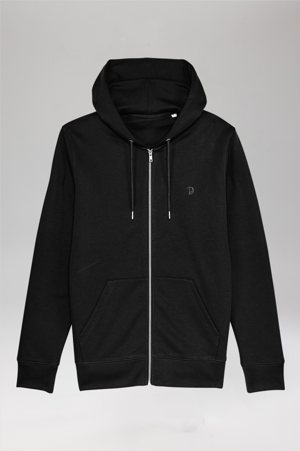 Printed P Zip-Up Hoodie