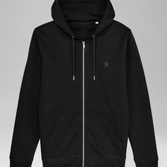 Printed P Zip-Up Hoodie