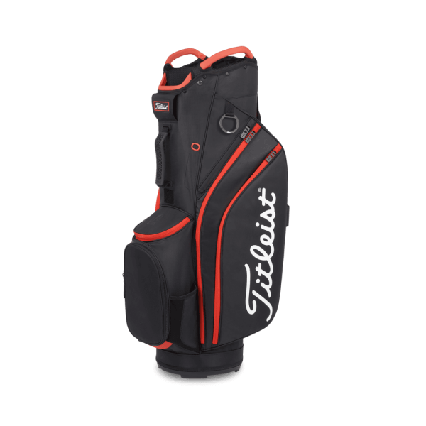 Titleist CART 14 Black/Black/RED Golf Bag