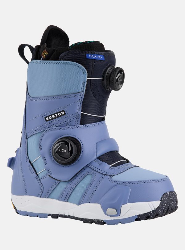 Burton - Boots de snowboard Felix Step On® larges femme, Slate Blue, 5.0