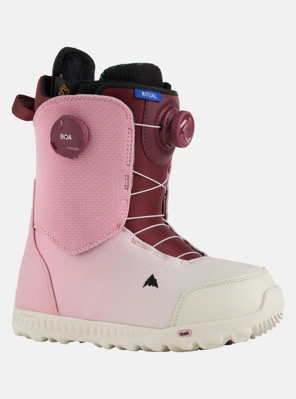 Burton - Boots de snowboard Ritual BOA® femme, Powder Blush, 5.0