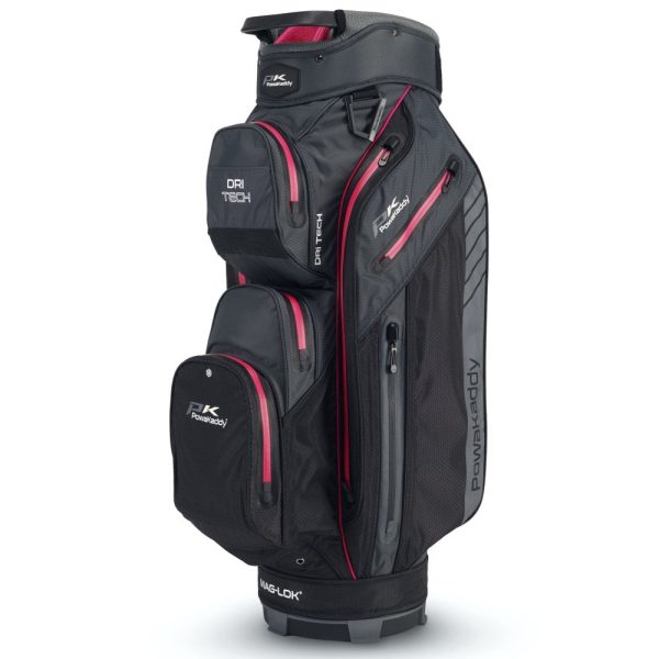 Powakaddy 2024 Dri Tech Bag - Black/GunMetal/Pink Golf Bag