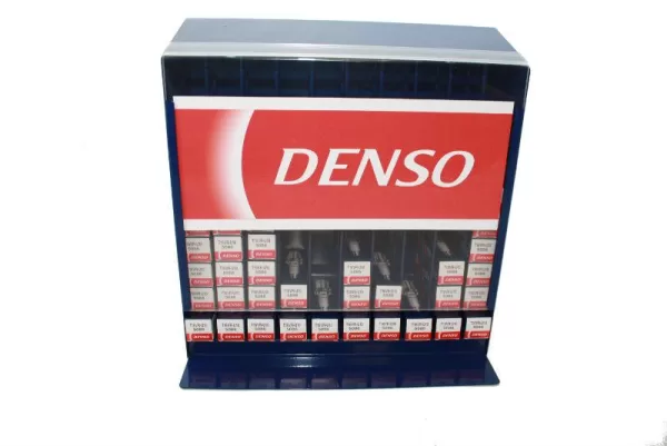 Blue Denso Car Garage Wall Display Stand Spark Plug Dispenser Holds 100 Units