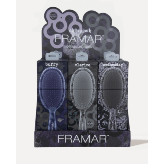 Framar Oh My Goth 9pc Detangle Brush Display