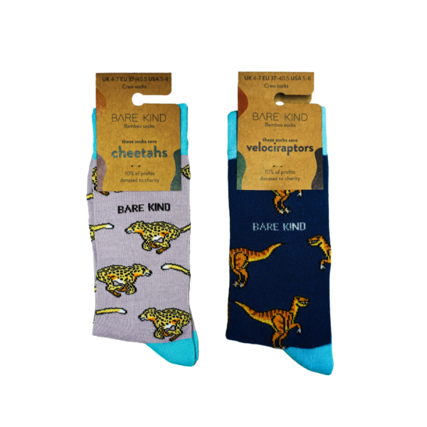 NEW Fierce Feet 2 Pack Bamboo Sock Set | UK Adult 4-7