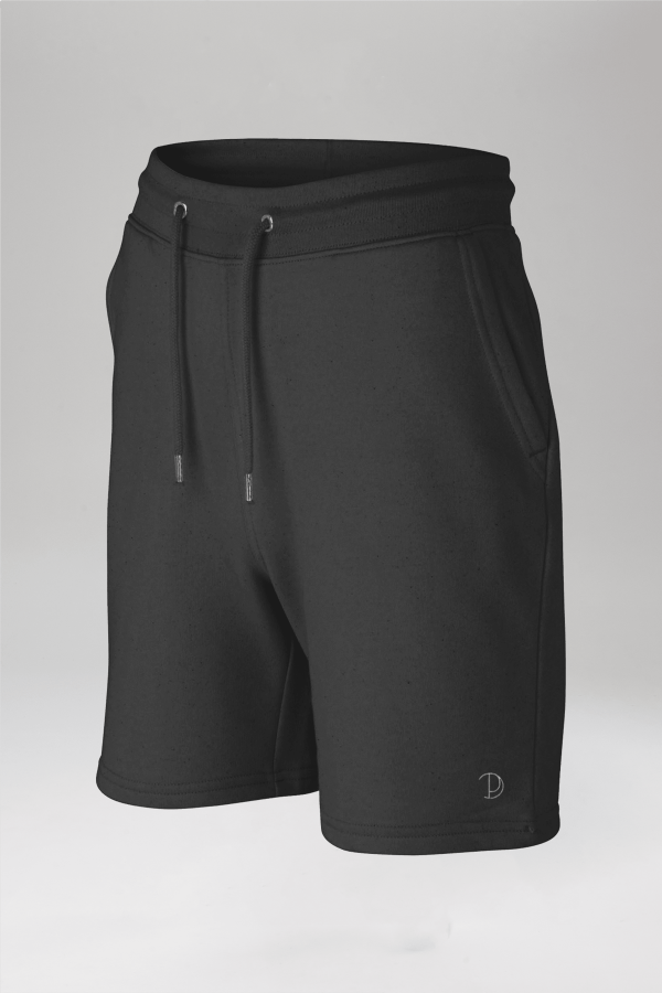 Pitod Embroidered P Shorts Black XX-Small Shorts Bottoms Unisex Genderless Sustainable