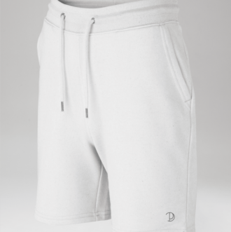 Pitod Embroidered P Shorts White XX-Small Shorts Bottoms Unisex Genderless Sustainable