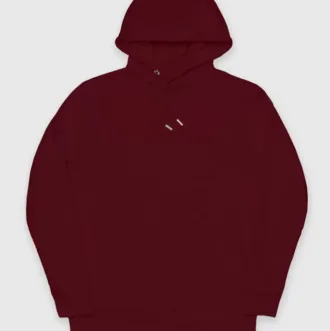 Pitod Pitod Hoodie Burgundy XXS Hoodie Tops Unisex Genderless Sustainable