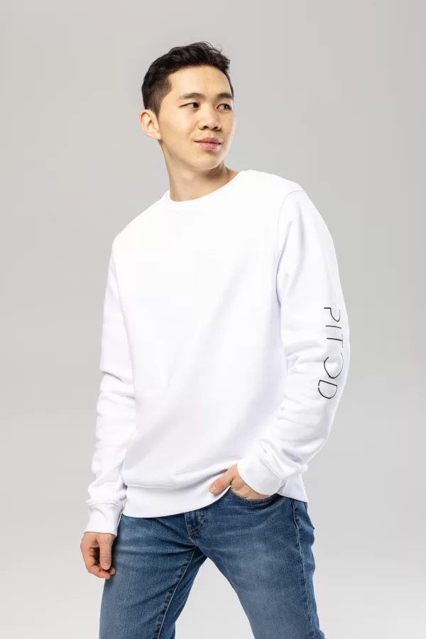 Pitod Pitod Sleeve Sweatshirt White S Sweatshirt Tops Unisex Genderless Sustainable