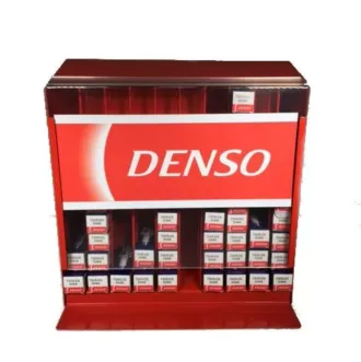 Red Denso Car Garage Wall Display Stand Spark Plug Dispenser Holds 100 Units