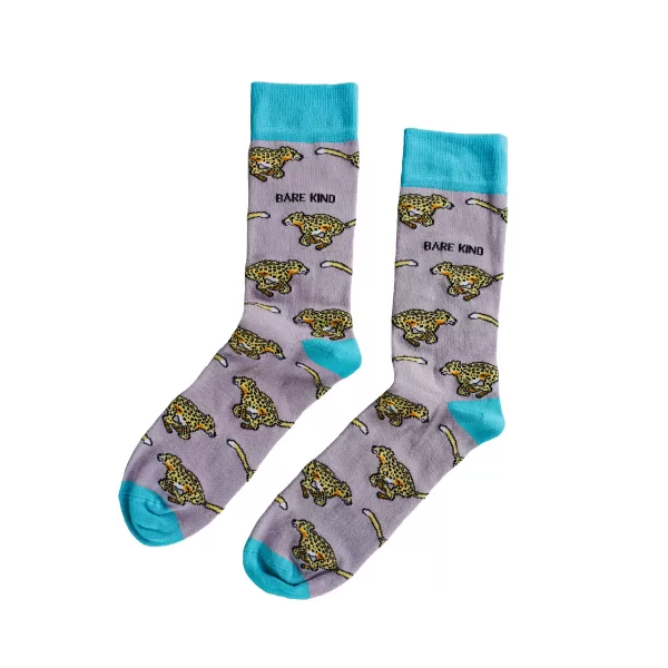 Save the Cheetah Bamboo Socks | UK Adult 7-11