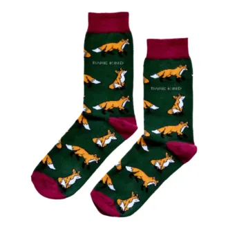 Save the Foxes Bamboo Socks | UK Adult 7-11