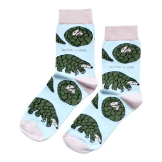 Save the Pangolins Bamboo Socks | UK Adult 4-7