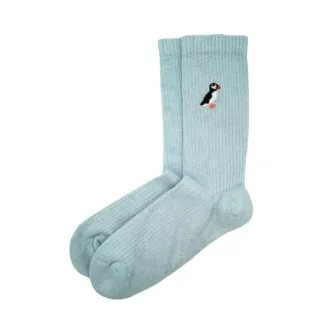 Save the Puffin Ribbed Bamboo Socks | UK Adult 7-11