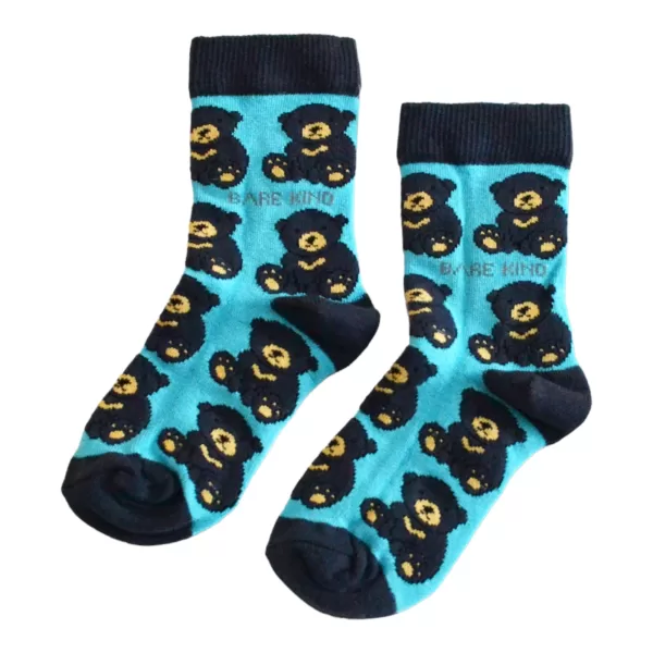 Save the Sun Bears Bamboo Socks for Kids | Age 3-5yrs | UK Size Kids 6-9