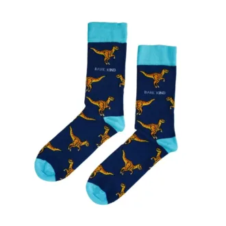 Save the Velociraptors Bamboo Socks | UK Adult 7-11