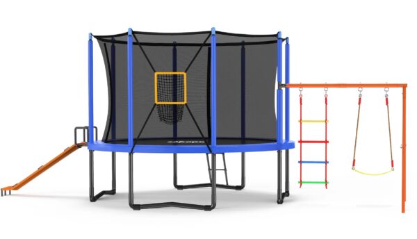 1200LBS Ultimate 5 in 1 Backyard 12FT Trampoline Adventure Park 12FT