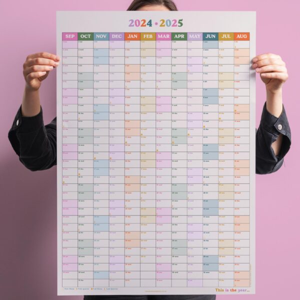 2024 2025 Academic Year Wall Planner | Portrait | This Is the Year