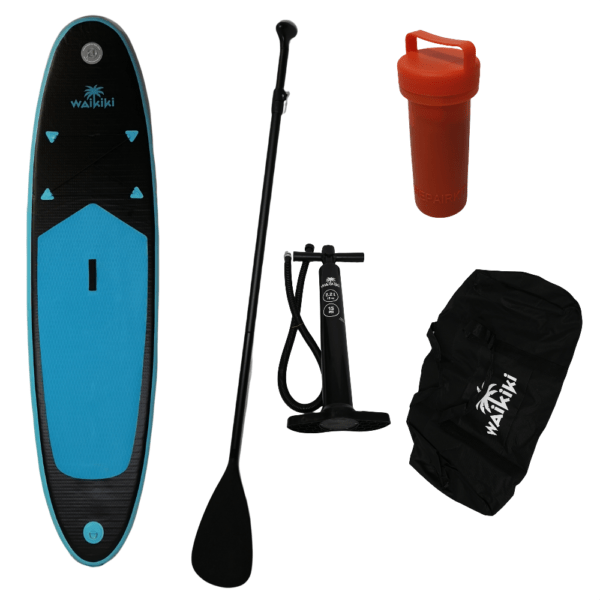 285mm Stand Up Black Waikiki Inflatable Stand Up Paddle Board Kit