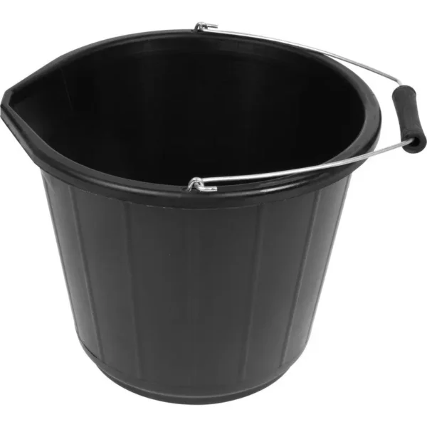 3 Gallon Black Bucket