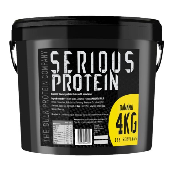 4kg Whey Protein Powder Banana Serious Protein The Bulk Protein Company