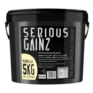 5kg Mass Gainer Protein Powder Vanilla Serious Gainz The Bulk Protein Company