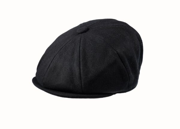 8 Piece Baker Boy Melton Wool Flat Cap