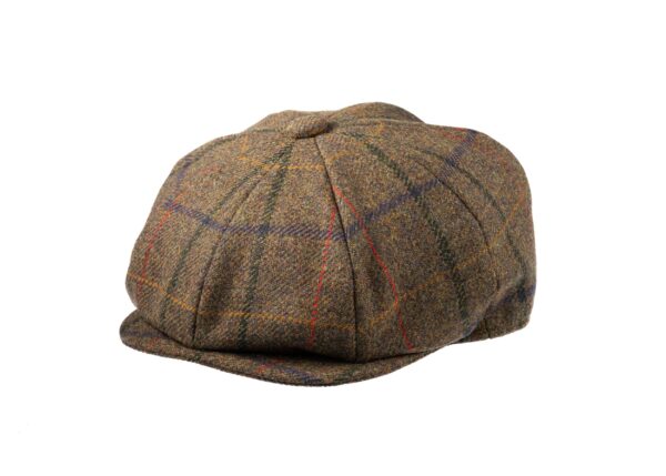 8 Piece Baker Boy Tweed Cap in Z507