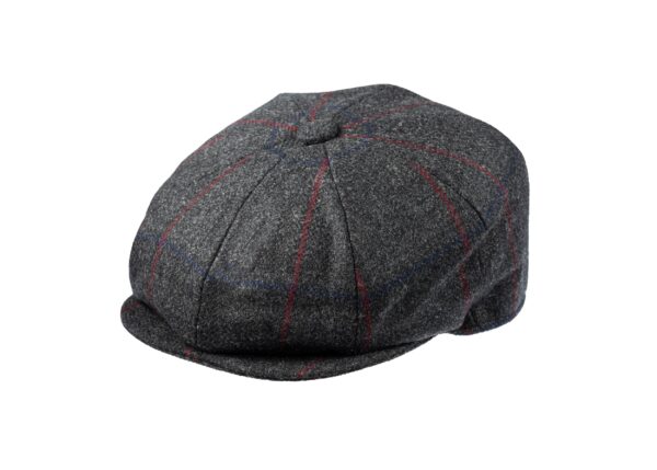 8 Piece Baker Boy Tweed Cap in Z538