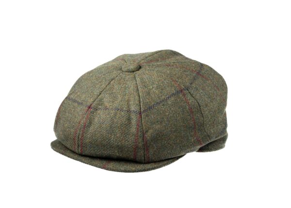 8 Piece Baker Boy Tweed Cap in Z573