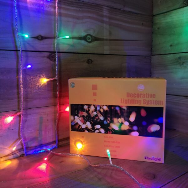 8m Multi Coloured Connectable Christmas Outdoor String 80 LED Lights