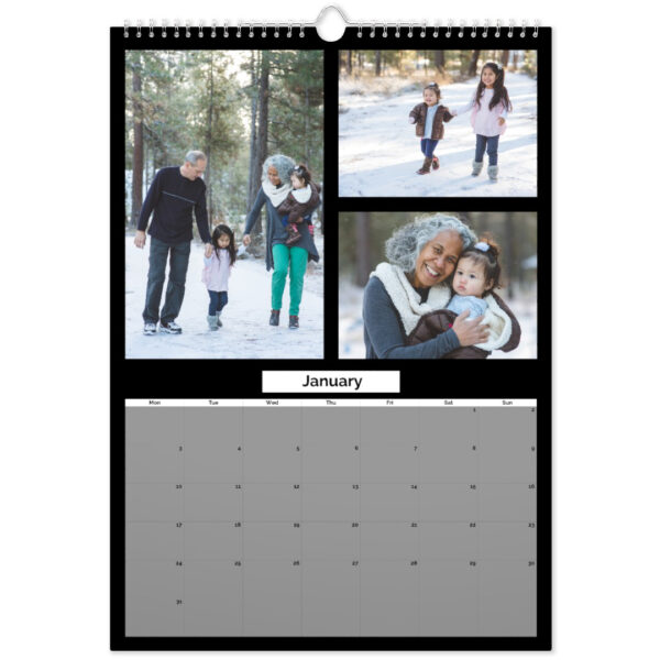 A3 Personalised Wall Calendar | Photo Calendar | Personalised Wall Calendar | Easy To Create | Choose Your Start Date | ASDA photo