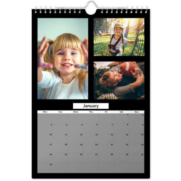 A4 Personalised Wall Calendar | Photo Calendar | Personalised Wall Calendar | Easy To Create | Choose Your Start Date | ASDA photo