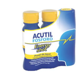 Acutil fosforo energy shot 3 flaconcini 60 ml angelini spa