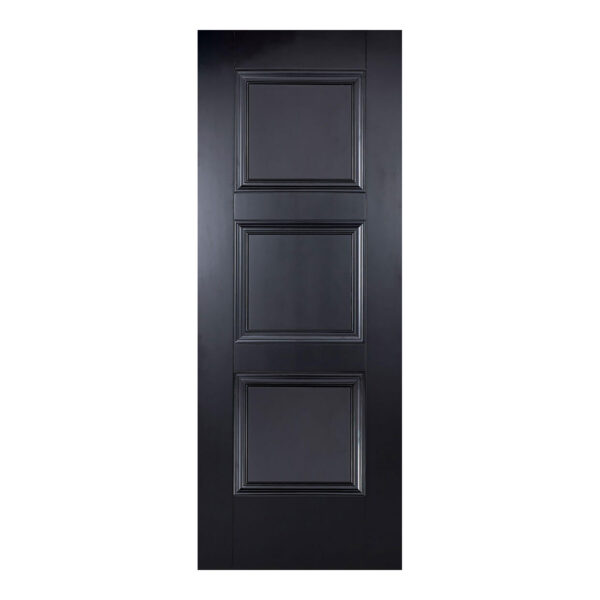 Amsterdam Primed Plus Black Internal Door