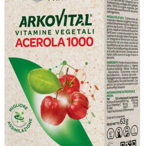 Arkovital acerola 1000 30 compresse masticabili arkofarm srl