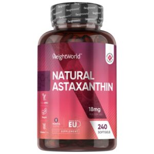 Astaxanthin 18 mg 240 Softgels 8 Months Supply A Premium Natural Supplement by WeightWorld