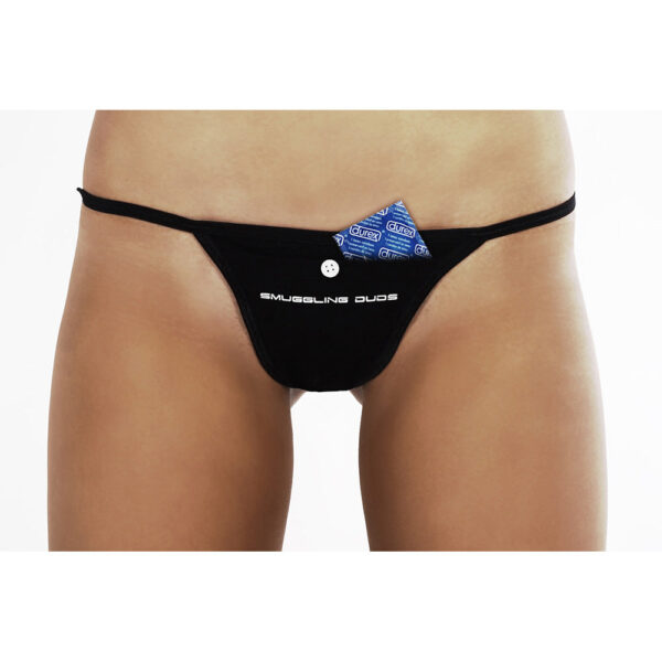 BLACK | SMUGGLING DUDS FEMALE STASH THONG